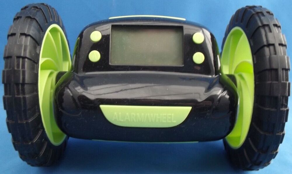 Heavy Sleeper - Runaway Alarm Clock on Wheels - Green - Used